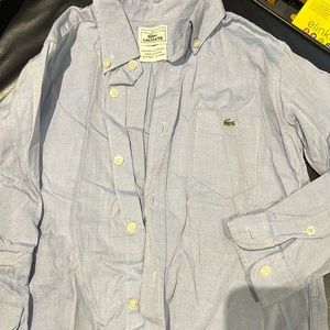 Lacoste button down youth boys shirt